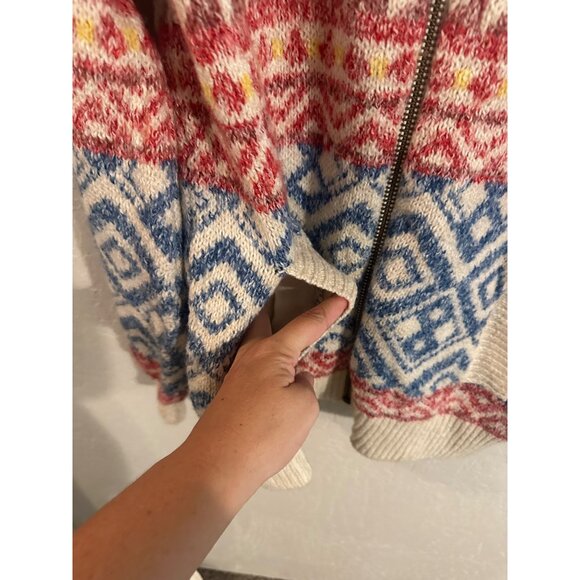 Cabi Highlands Fair Isle Multicolor Zip Up Sweater - Picture 6 of 11